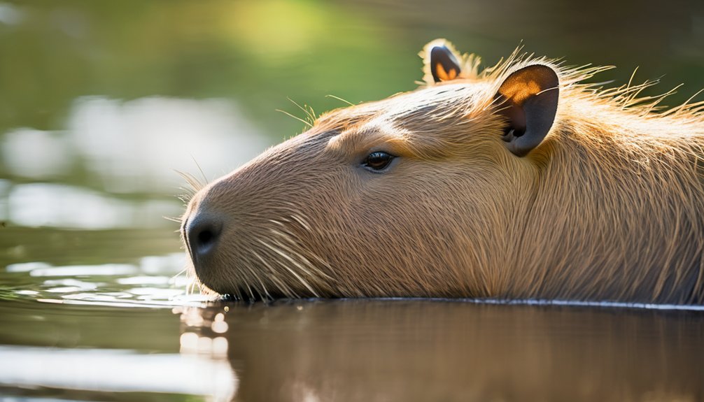 capybaras exhibit unique tranquility